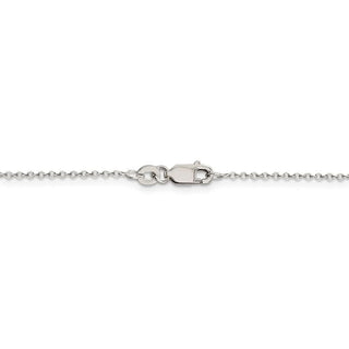 26" Sterling Silver 1mm Cable Chain Necklace with Lobster Clasp