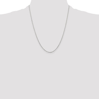 22" Sterling Silver 1mm Cable Chain Necklace with Lobster Clasp