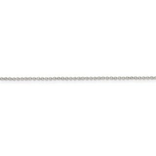 14" Sterling Silver 1mm Cable Chain Necklace with Spring Ring Clasp