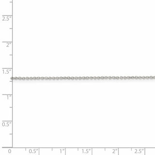 24" Sterling Silver 1mm Cable Chain Necklace with Spring Ring Clasp
