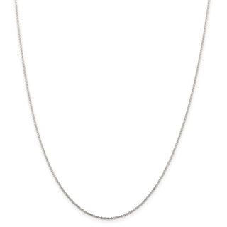 14" Sterling Silver 1mm Cable Chain Necklace with Spring Ring Clasp