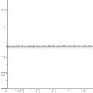 36" Sterling Silver 1.25mm Cable Chain Necklace