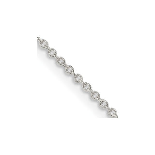 36" Sterling Silver 1.25mm Cable Chain Necklace
