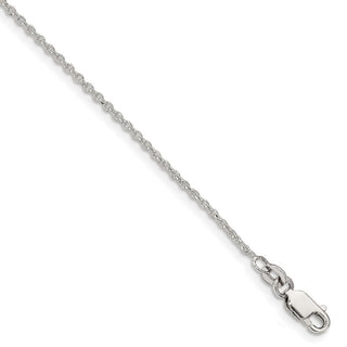 8" Sterling Silver 1.5mm Cable Chain Bracelet