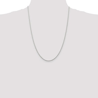 24" Sterling Silver 1.95mm Cable Chain Necklace