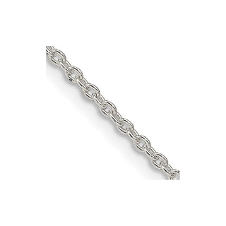 36" Sterling Silver 1.95mm Cable Chain Necklace