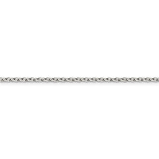 36" Sterling Silver 2.25mm Cable Chain Necklace