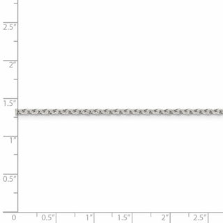 42" Sterling Silver 2.25mm Cable Chain Necklace