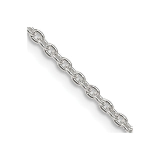 18" Sterling Silver 2.25mm Cable Chain Necklace