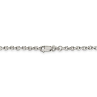 36" Sterling Silver 2.75mm Cable Chain Necklace