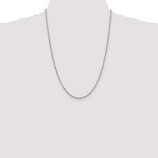 24" Sterling Silver 2.75mm Cable Chain Necklace