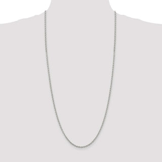 30" Sterling Silver 2.75mm Cable Chain Necklace