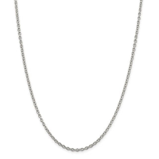30" Sterling Silver 2.75mm Cable Chain Necklace