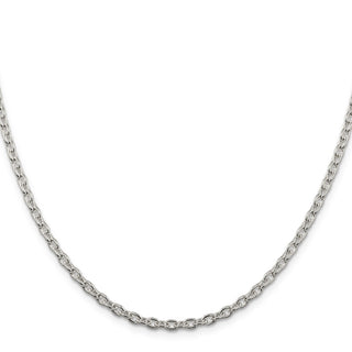 24" Sterling Silver 3.5mm Cable Chain Necklace