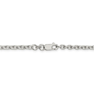 36" Sterling Silver 3.5mm Cable Chain Necklace