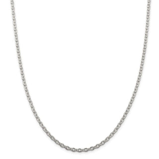 36" Sterling Silver 3.5mm Cable Chain Necklace