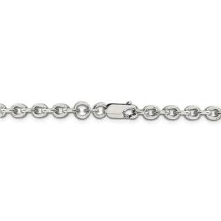 30" Sterling Silver 4.5mm Cable Chain Necklace