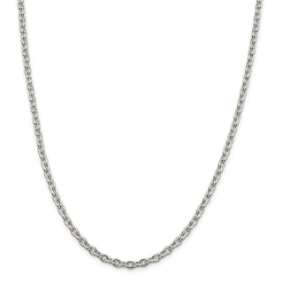 26" Sterling Silver 4.5mm Cable Chain Necklace