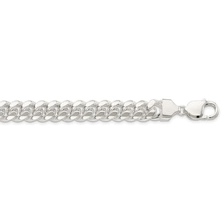 28" Sterling Silver 10.5mm Polished Domed Curb Chain Necklace