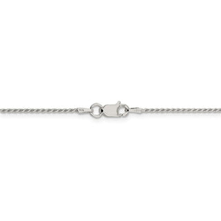 9" Sterling Silver 1.1mm Diamond-cut Rope Chain Bracelet