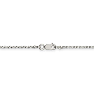 30" Sterling Silver 1.5mm Diamond-cut Spiga Chain Necklace