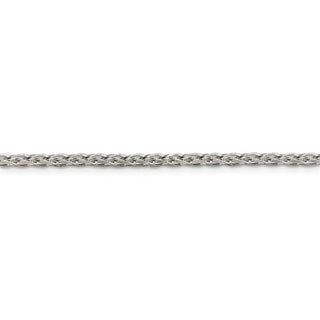 26" Sterling Silver 2.75mm Diamond-cut Spiga Chain Necklace