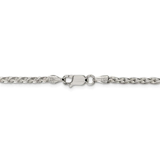 26" Sterling Silver 2.75mm Diamond-cut Spiga Chain Necklace