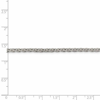 26" Sterling Silver 2.75mm Diamond-cut Spiga Chain Necklace