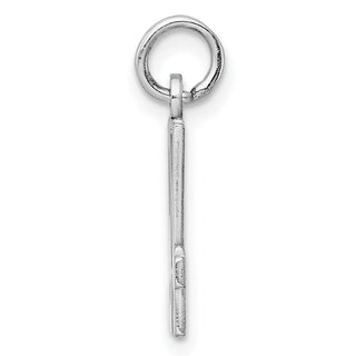 Sterling Silver Rhodium-plated Small Elongated Polished Number 94 Charm