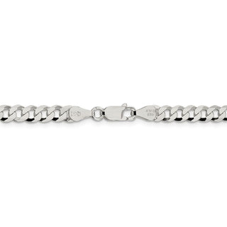 20" Sterling Silver 4.5mm Beveled Curb Chain Necklace