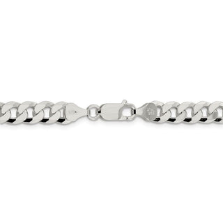 22" Sterling Silver 7mm Beveled Curb Chain Necklace
