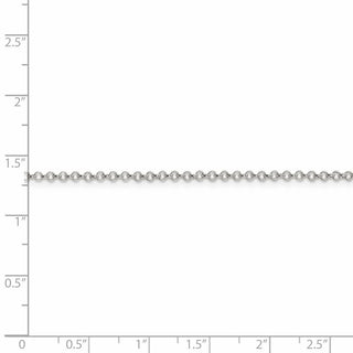 16" Sterling Silver 2mm Rolo Chain Necklace with Lobster Clasp