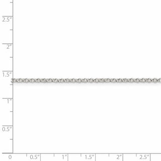 24" Sterling Silver 2mm Rolo Chain Necklace with Spring Ring Clasp