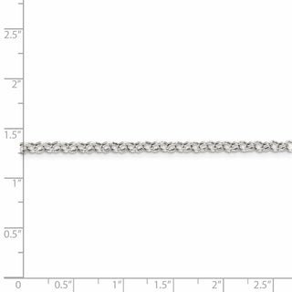 16" Sterling Silver 3mm Semi-solid Rolo Chain Necklace
