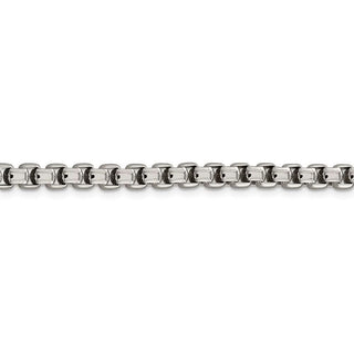 8.5" Sterling Silver 5.2mm Round Box Chain Bracelet