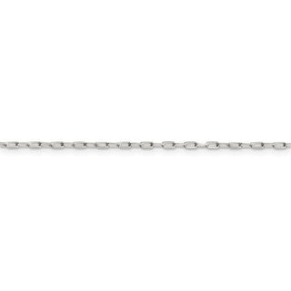 24" Sterling Silver 1.75mm Elongated Open Link Chain Necklace