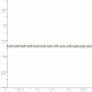 24" Sterling Silver 1.75mm Elongated Open Link Chain Necklace