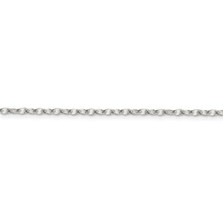 16" Sterling Silver 2.25mm Fancy Wave Flat Link Chain Necklace