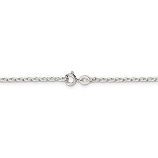 24" Sterling Silver 2mm Flat Link Cable Chain Necklace