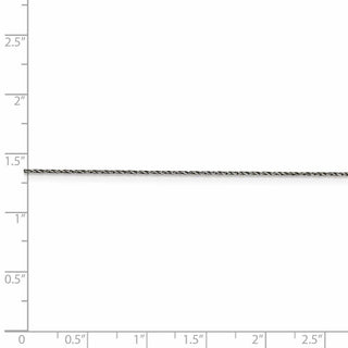 7" Sterling Silver 2.75mm Flat Link Cable Chain Bracelet