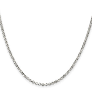 22" Sterling Silver 2.5mm Rolo Chain Necklace
