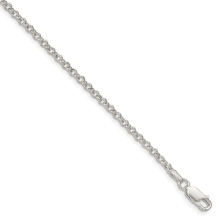 8" Sterling Silver 2.5mm Rolo Chain Bracelet