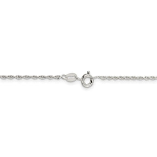 18" Sterling Silver 1.6mm Loose Rope Chain Necklace