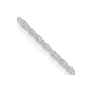 24" Sterling Silver 1.6mm Loose Rope Chain Necklace