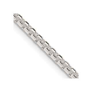 42" Sterling Silver 2.6mm Round Box Chain Necklace