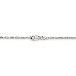24" Sterling Silver 1.95mm Loose Rope Chain Necklace