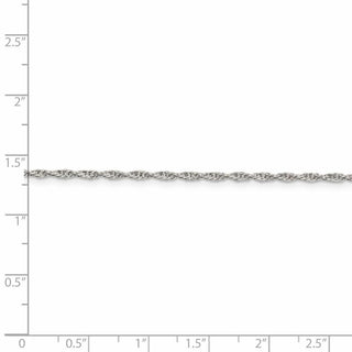 24" Sterling Silver 1.95mm Loose Rope Chain Necklace
