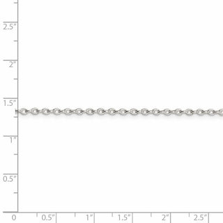 16" Sterling Silver 1.6mm Oval Fancy Rolo Chain Necklace