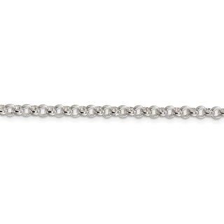 24" Sterling Silver 4mm Rolo Chain Necklace