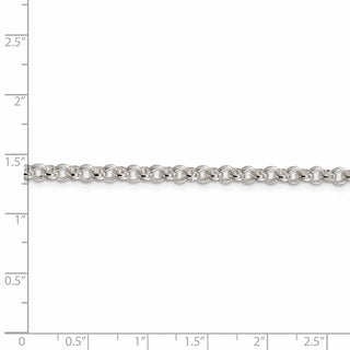24" Sterling Silver 4mm Rolo Chain Necklace